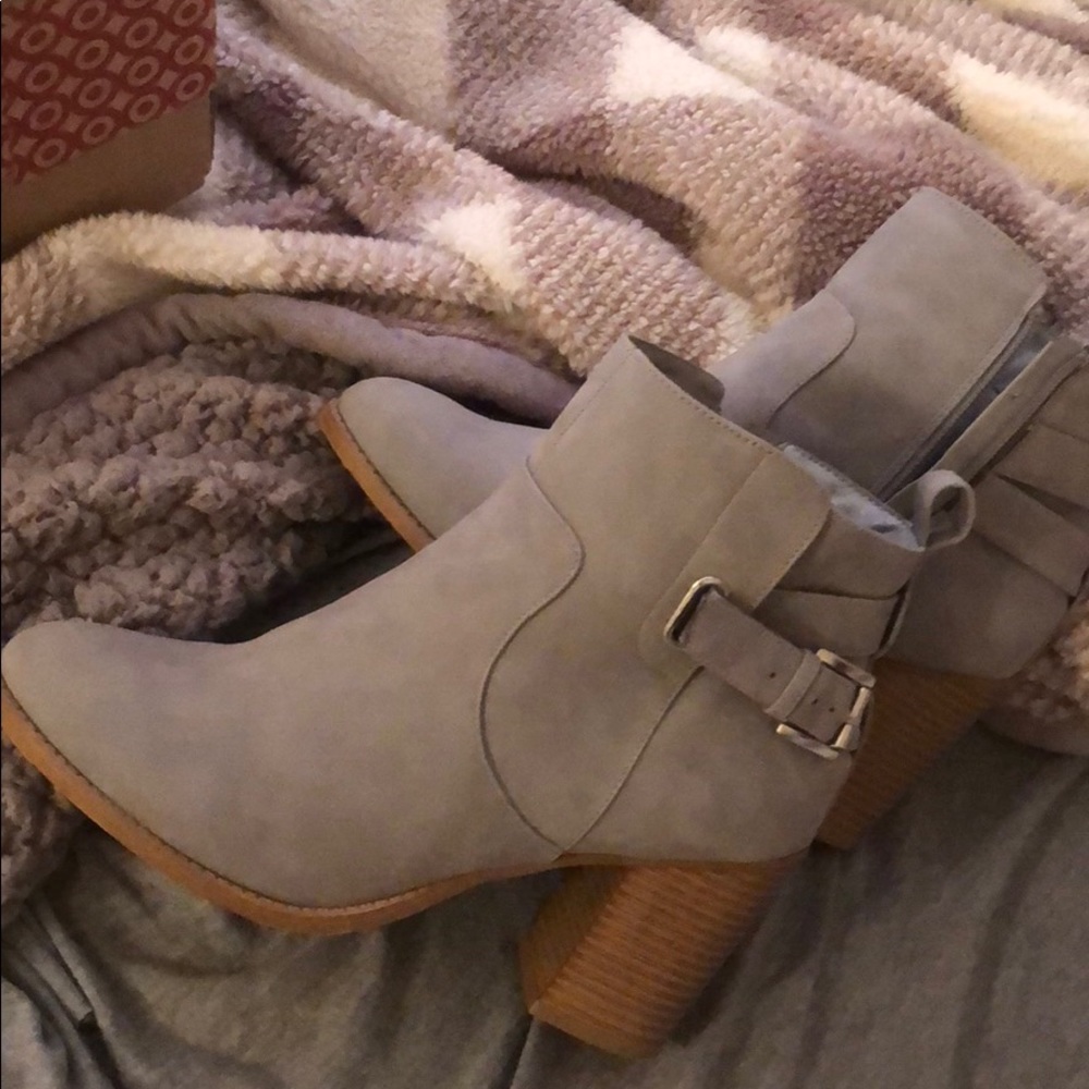 Grey booties